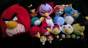 Lotto di 24 peluche e personaggi Angry Birds rari Commonwealth - Foto 1 di 10