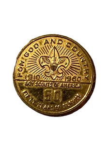 1960 Boy Scouts Coin 50 Years of Service Oath Reverse great condition original - Picture 1 of 2