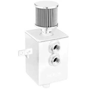 Proflow PFECC3-P Oil Breather 3 Lt Tank Catch Can Square Aluminium Polished Filt - Picture 1 of 2