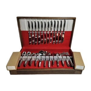 WMA Oneida LASTING ROSE Premier Stainless 90 Pieces, Service of 12 , NEW! - Picture 1 of 16