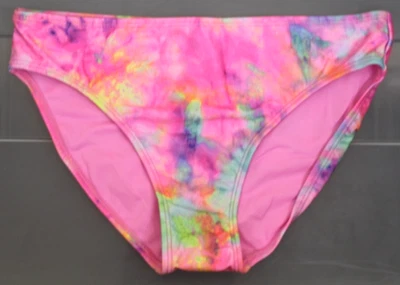 Traje de baño para niñas Wonder Nation parte inferior de bikini tie dye talla L (10-12) Foto 1 de 4