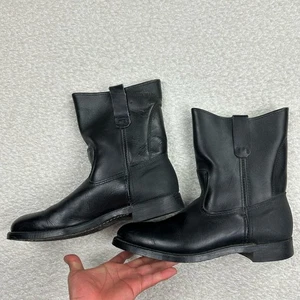 Vintage Red Wing Pecos Schlupfstiefel Gr. 10 B Made USA Motorrad schwarz Western - Bild 1 von 13