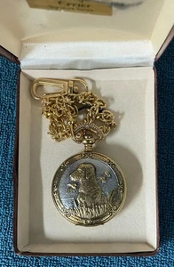 Vintage Phillip Crowe Signature Pocketwatch/chain, Majesti Watch Co, Appears new - Picture 1 of 9