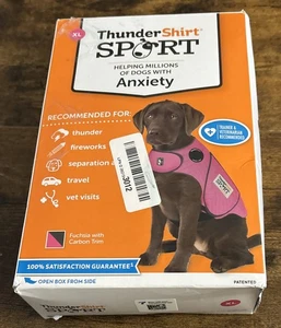ThunderShirt for Dogs XL Fuchsia Sport Dog Anxiety Relief Calming Vest 65-110lbs - Picture 1 of 8