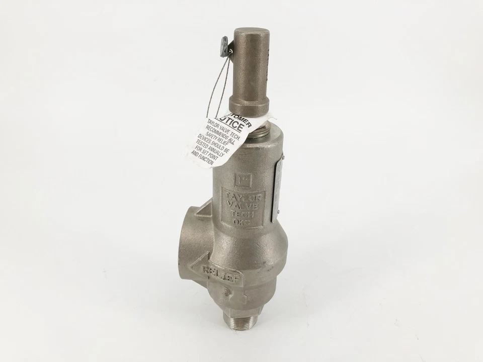 New Taylor Valve T-8200-1 Safety Relief Valve 1" 475PSI Set 82E6351511 - No Box - Image 1 of 4