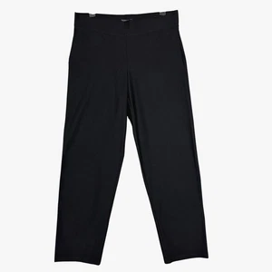 Neu mit Etikett Eileen Fisher M waschbar Stretch Krepp gerades Bein Hose bequemer Überzug - Bild 1 von 10