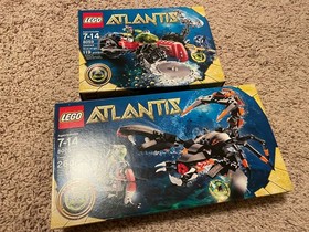 LEGO Atlantis:  8076 DEEP SEA STRIKER and 8059 Seabed Scavenger - new in box