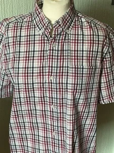 MAINE. COTTON - CHECK - SHORT SLEEVED SHIRT. - SIZE M. - VG . - Picture 1 of 2