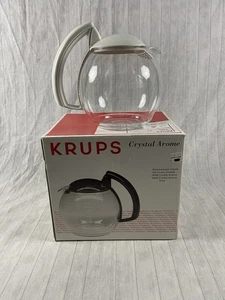 Krups Crystal Arome Replacement 10 Cup Coffee Carafe White 398 458 Open Box - Picture 1 of 5
