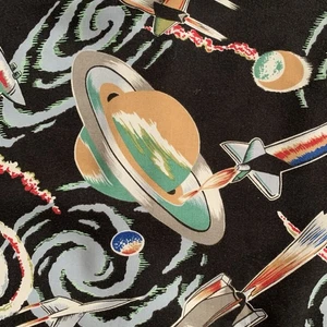 Vintage Mens XXL Reyn Spooner Atomic Outer Space Shirt Hawaiian Fading Rare - Picture 1 of 15