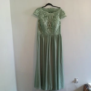 JJs House dress L/XL sage green wedding special occasion formal prom - Picture 1 of 11