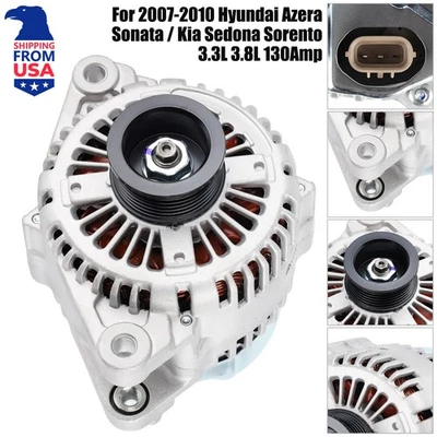 Alternator For Kia Sorento Hyundai Santa Fe Azera Sonata 3.3L 3.8L 11191 11193 Foto 1 de 4