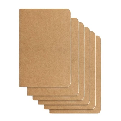 6 Pack Pocket Notebook Mini Notebooks Bulk 3.5 X 5.5 Inch Small Memo Notepad - Image 1 of 4