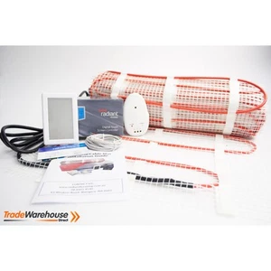 In-Screed Under Floor Heating Cable Mat Kit for Bathrooms - 1sqm WHITE VERTIC... - Picture 1 of 2