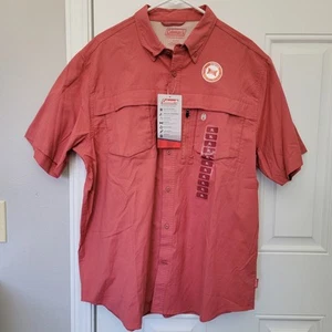 Neu mit Etikett Coleman kurzärmliges leichtes Button-Down-Hemd für Herren rot LSF 30 XL - Bild 1 von 11
