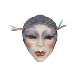 Vintage Clay Art About Face Ceramic Face Mask Mermaid Wall Hanging San Francisco - Picture 1 of 9