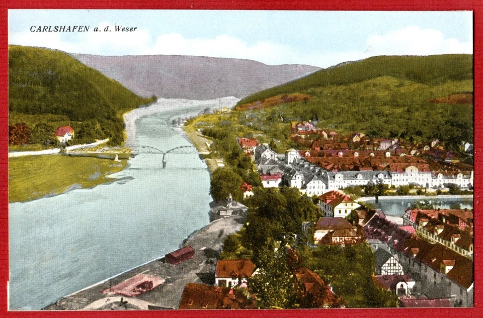 Nordhessen Carlshafen a. d. Weser um 1920 Verlag Bruno Hansmann Cassel AK - Bild 1 von 1
