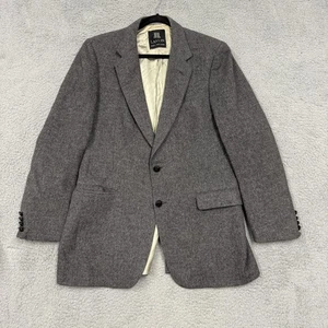 Blazer Vintage Lanvin Para Hombre Grande Gris Cabello Camel 2 Botones Abrigo Deportivo Forrado Años 80 - Imagen 1 de 17