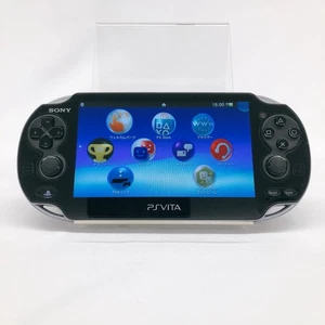 Sony PlayStation Vita PCH-1000 Schwarz OLED Handheld-Konsole WiFi Region Free JP T - Bild 1 von 10