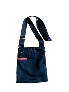 Vintage Prada Sport Cross body Bag Mens Black Luna Rossa Nylon - Picture 1 of 8