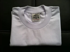 6 NEW PRO 5 PRO5 T-SHIRT SUPER HEAVY WHITE TEE PLAIN BLANK 2X-LARGE 2XL 6PC - Picture 1 of 1