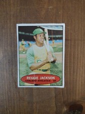 1971 BAZOOKA REGGIE JACKSON CARD (NO #/HAND CUT)  OAKLAND ATHLETICS Read 