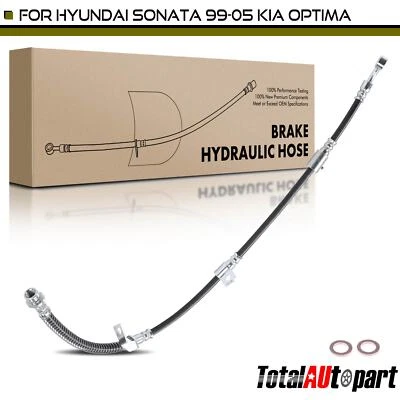 Mangueira hidráulica de freio para Hyundai Sonata 1999-2005 Kia Optima 01-05 driver dianteiro - Imagem 1 de 4