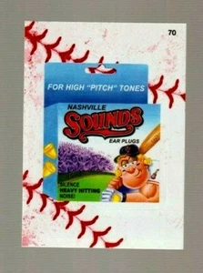 2016 Wacky Packages Baseball Serie Spitze parallel "NASHVILLE OHRSTÖPSEL" #70 - Bild 1 von 1