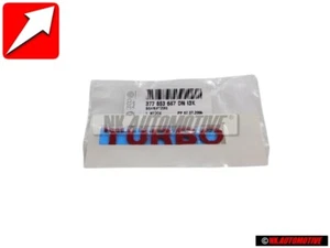 VW Original TURBO Seite Schriftzug Emblem Logo Rot - 377853687DNI3K - Bild 1 von 1