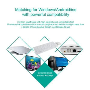 K03 Wireless Key Mouse Set 2.4G Mini And Comfortable Wireless Key Mouse Suit UK - Picture 1 of 12