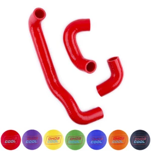Mangueras de silicona 3 capas rojas para Alfa Romeo MiTo Giulietta Abarth Grande Punto - Imagen 1 de 13