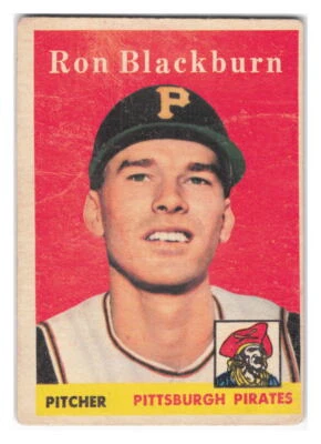 1958 Topps #459 Ron Blackburn Pittsburgh Pirates - Image 1 of 2
