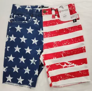 Born Primitive Men's Shorts Flex Stretchy Jorts American Flag Size S - Picture 1 of 3
