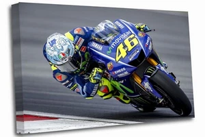 Valentino Rossi Canvas Wall Art Picture Print - Picture 1 of 8