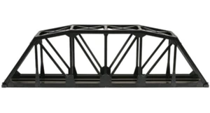 Atlas #888 - 18" Through Truss Bridge Kit  (Black)  HO Scale Code 100 Rails - Picture 1 of 1