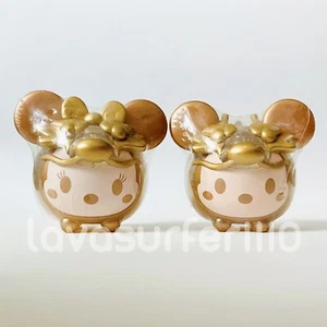 LOT OF 2 DISNEY TSUM TSUM Sofubi Vinyl Figures Dragon Mickey Minnie Exclusive - Picture 1 of 5