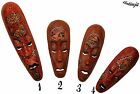 Holzmaske Lombok Wanddekoration Handbemalte Maske Holz Indonesien Kunsthandwerk