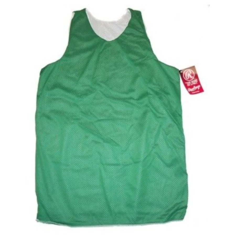  Camiseta deportiva de baloncesto Rawlings BRTR Kelly verde y blanca para adulto Foto 1 de 1