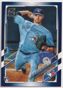 2021 Topps Royal Blue #581 Julian Merryweather RC Toronto Blue Jays