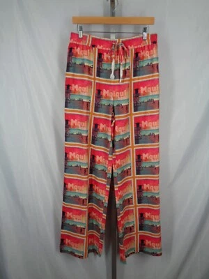 C&C California Maui Beach Linen Pants Size Medium Drawstring Elastic Waist New - Image 1 of 4
