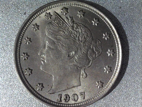 1907 Liberty V Nickel UNC *UNCIRCULATED* MS Cover