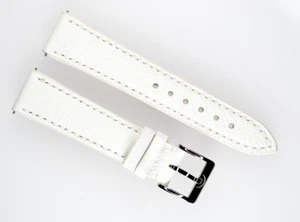 Meistersinger cinturino in pelle di vitello bianco 18/16 con fibbia ad ardiglione - Foto 1 di 2