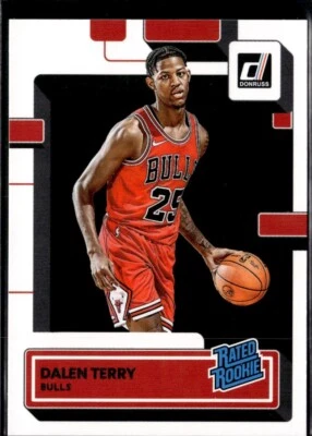 2022-23 Donruss #218 Dalen Terry Rated Rookie Chicago Bulls RC - Image 1 of 2