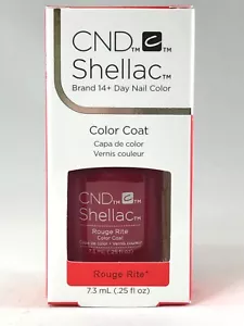 CND Schellack Power Politur Einweichen Gel Politur Rouge Rite 0,25oz - Bild 1 von 1