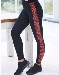 Avon Black & Pink Leopard Design down sides Size 20/22 BNIP - Picture 1 of 2