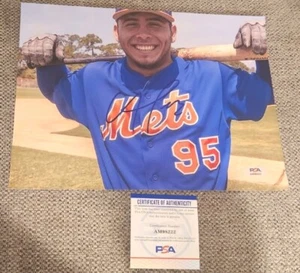 FRANCISCO ALVAREZ SIGNED 8X10 PHOTO NEW YORK METS PSA/DNA AUTHENTICATED #AM98222 - Picture 1 of 3