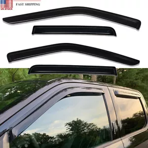 4pcs For 2015-2022 Ford F150 Crew Cab Window Visor Rain Guard Vent Shade - Picture 1 of 13