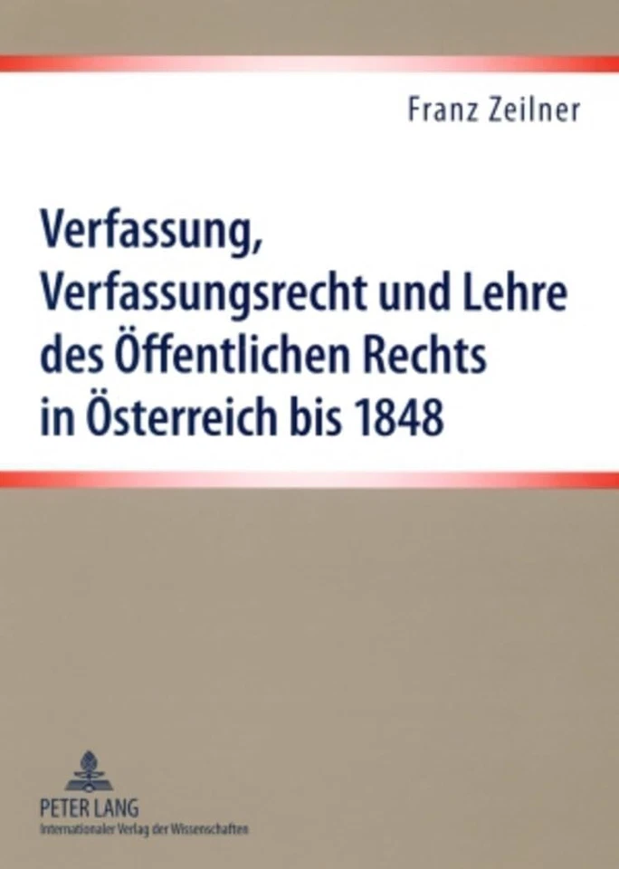Verfassung, Verfassungsrecht Und Lehre Des Oeffentlichen Rechts  - Image 1 of 1