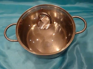 ELO Bratentopf Topf Kochtopf, Edelstahl mit Glasdeckel Ø 20 cm - Bild 1 von 5