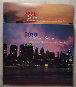 2010 P & D US Mint Uncirculated Complete 28 Coin Set (A324) - Picture 1 of 9